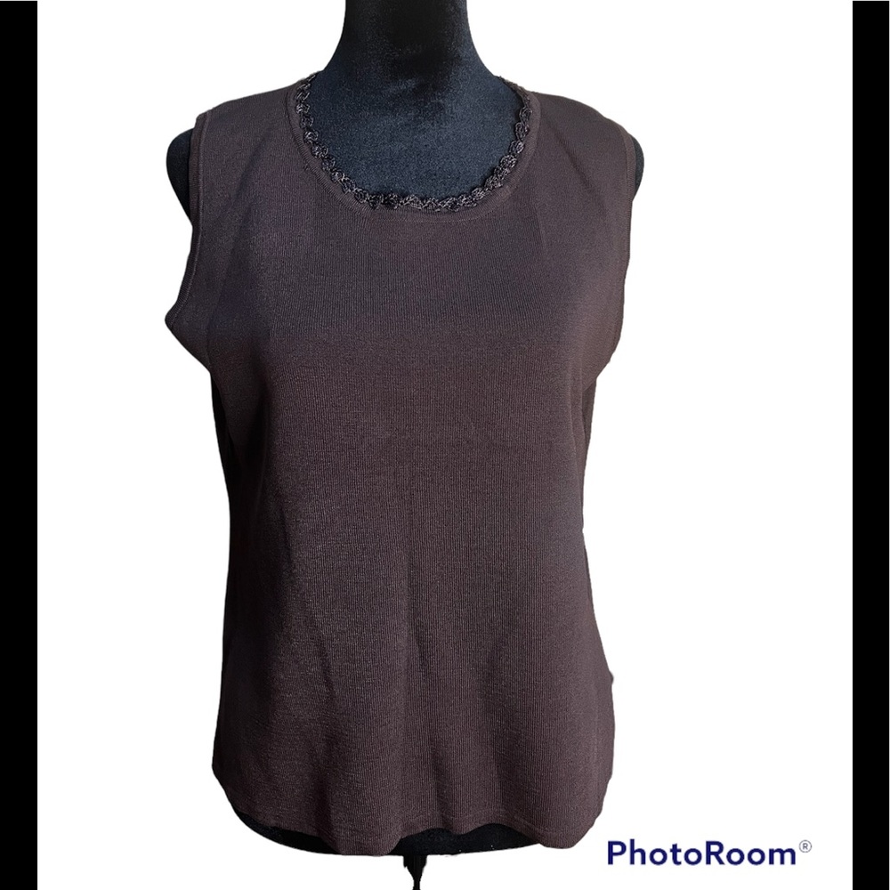 JOSEPH A. QU'EST-CE OUE C'EST SILK? PARIS-LONDON-NEW YORK NWT sizeXL Color:Brown